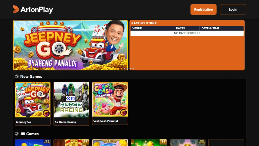 ArionPlay platform screenshots