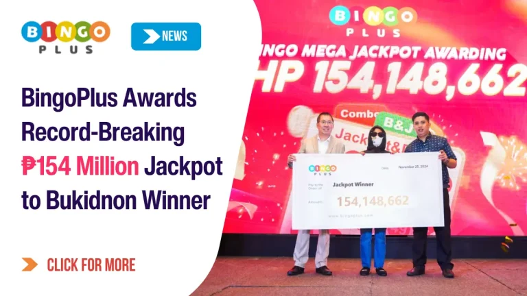 BingoPlus Awards Record-Breaking ₱154 Million Jackpot to Bukidnon Winner