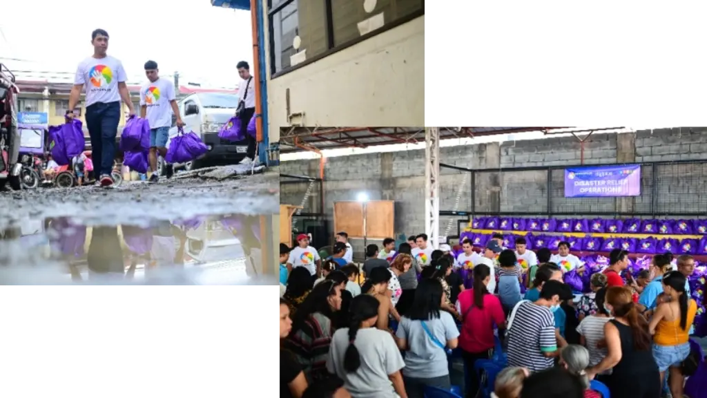 Digibuddy volunteers assist in delivering essentials to typhoon-hit communities