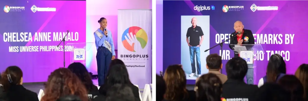 DigiPlus Interactive Director Jasper Vicencio and Vice President Celeste Jovenir mentor FutureSmart scholars