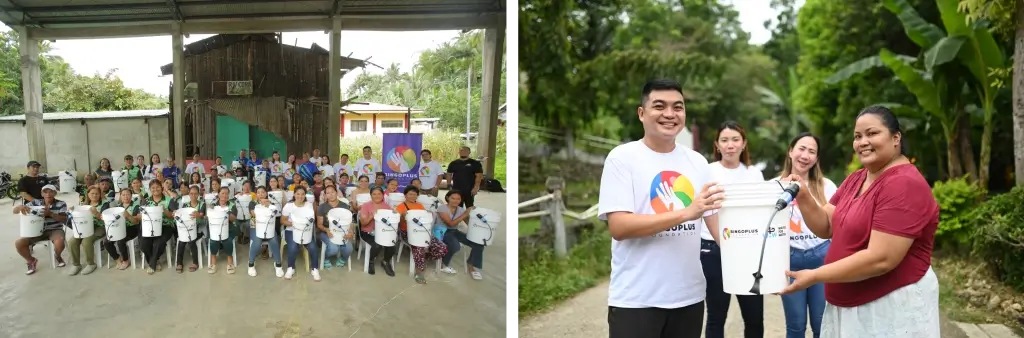 Residents of Dumanjug expressing gratitude for the support provided by the BingoPlus Foundation in addressing public health challenges.