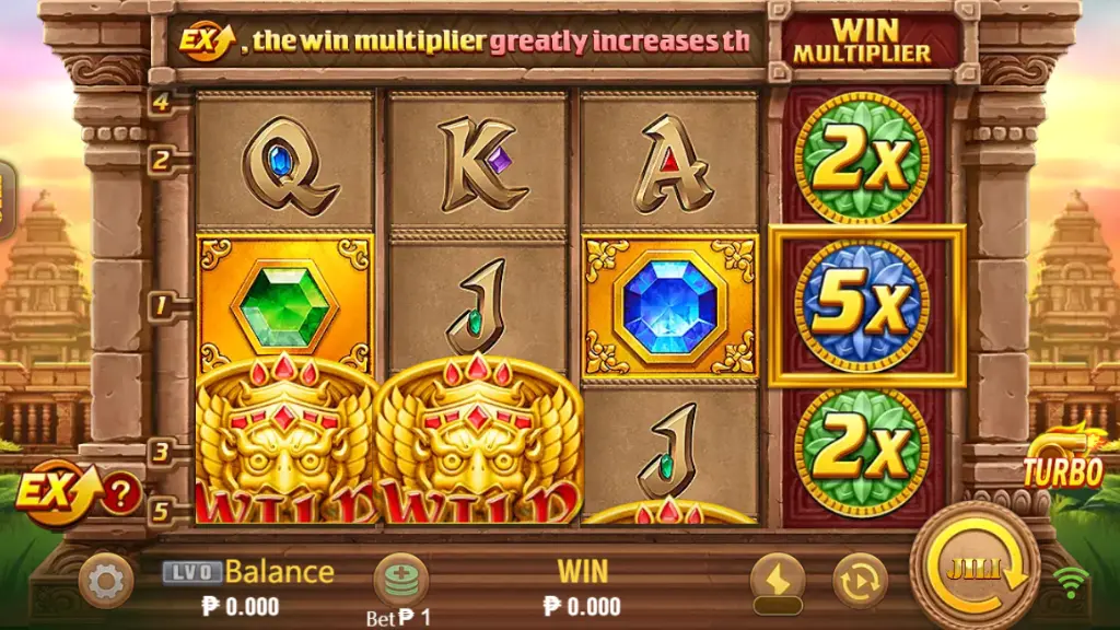 Fortune Gems Game Interface on Bingoplus