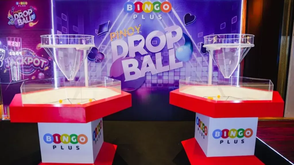 Scene of the Pinoy Drop Ball game in play and display of game equipment.