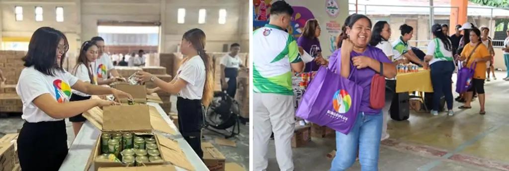 BingoPlus Foundation, in partnership with DSWD and ABS-CBN Sagip Kapamilya, distributing essential relief goods to Typhoon Kristine victims in Isabela, Aurora, Camarines Norte, and nearby provinces.