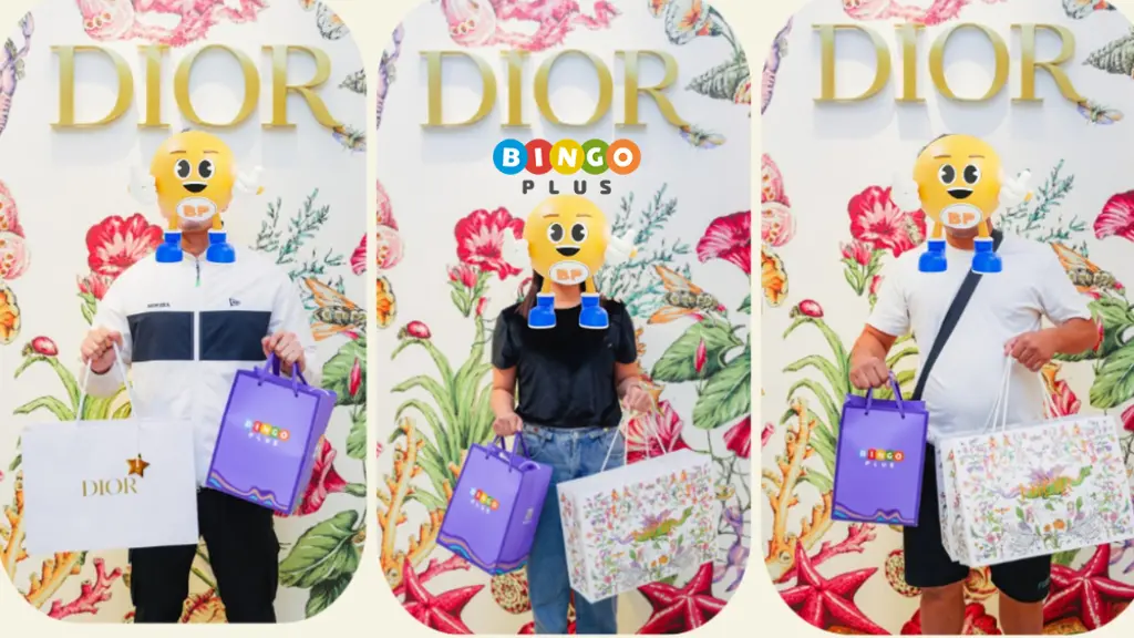 BingoPlus players enjoying Dior treats.