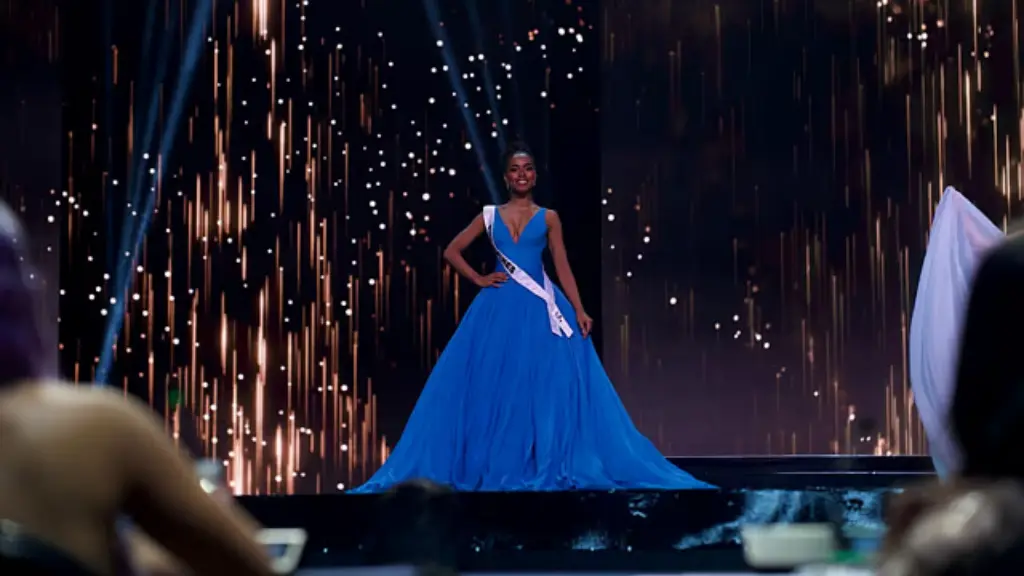Miss Universe Philippines 2024 Chelsea Manalo in her evening gown during the 73rd Miss Universe Preliminaries.