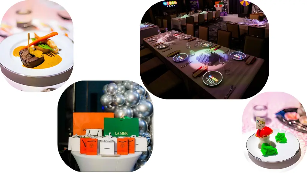 Restaurant atmosphere and food pictures