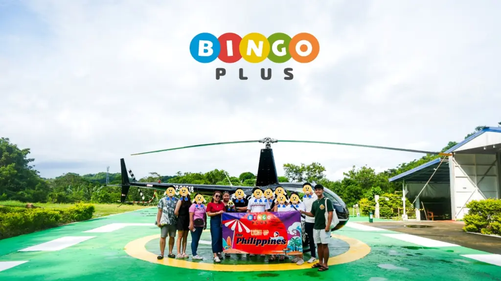 BingoPlus VIPs also took photos in front of the helicopter after experiencing the helicopter tour