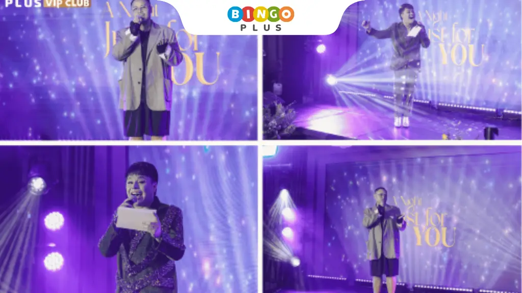 Artists performing on stage