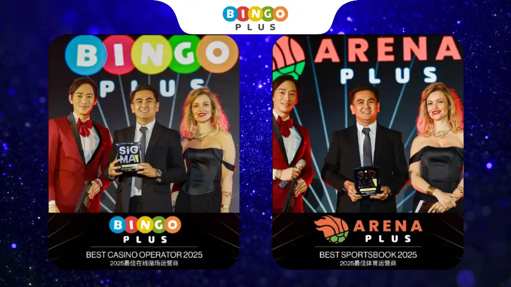 BingoPlus and ArenaPlus president accepting awards at the SIGMA Asia 2025.