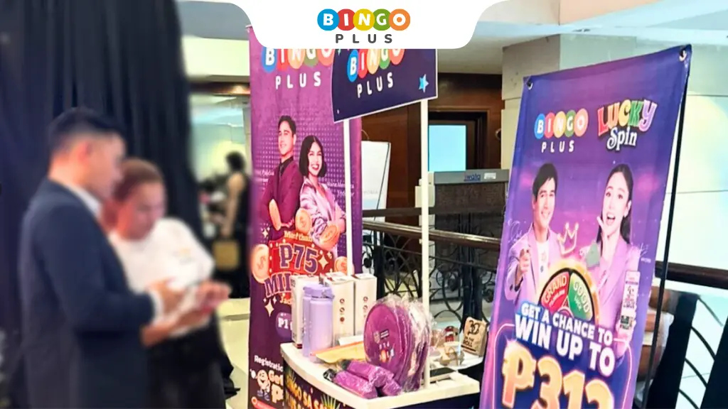 BingoPlus' booth setup at the RCCW Induction Night