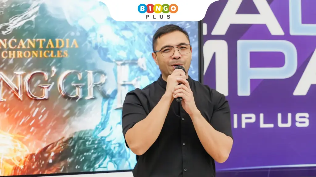 John Paul Melosantos delivering his welcome message to GMA 7