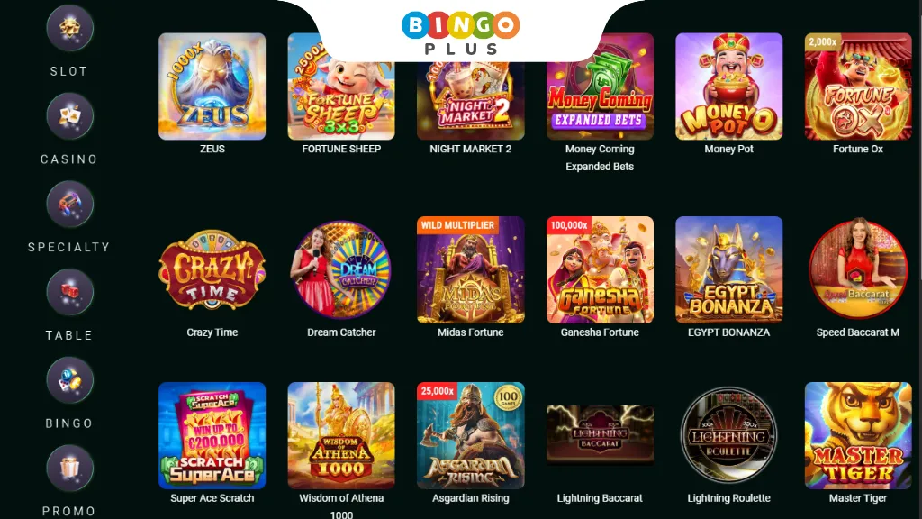 Casino Game Types on CrazyWin