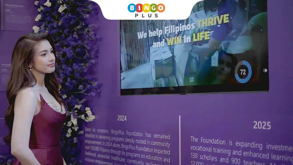 Video broadcast on TV telling the story of the Foundation