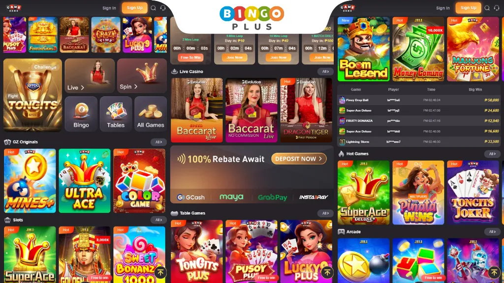 GameZone Online Casino Games