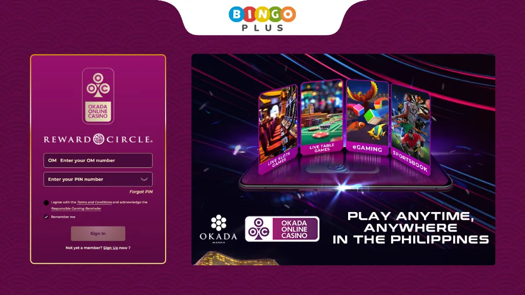 Okada Online Casino Login