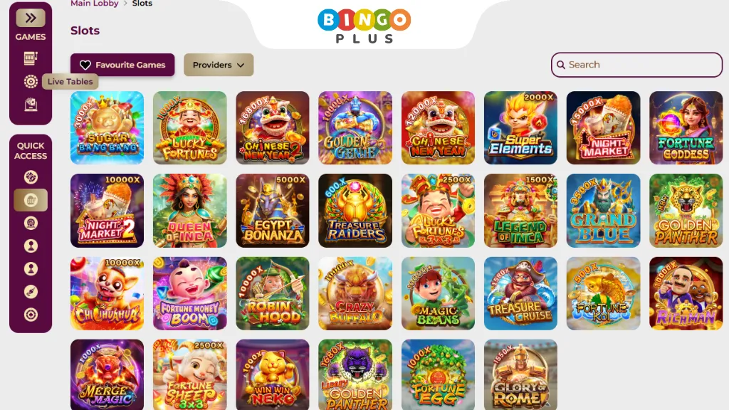 Okada Online Casino Games Page
