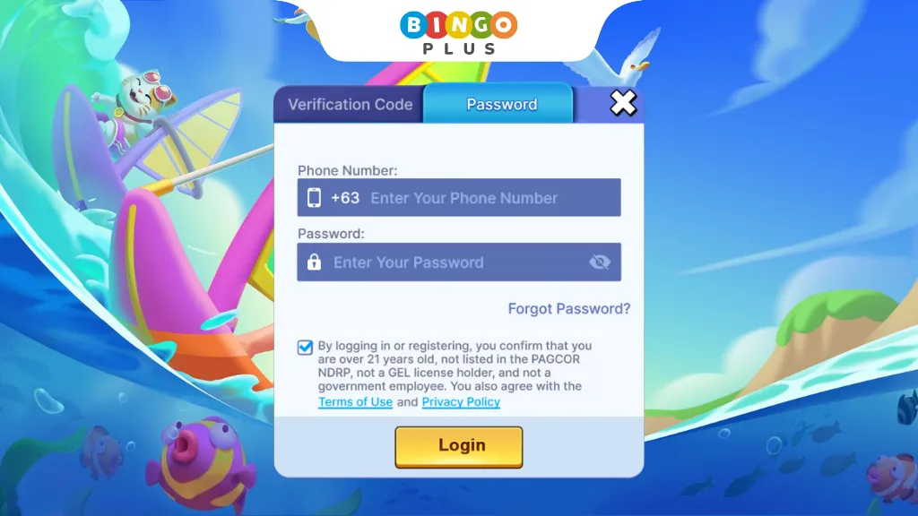 Playtime Login Page