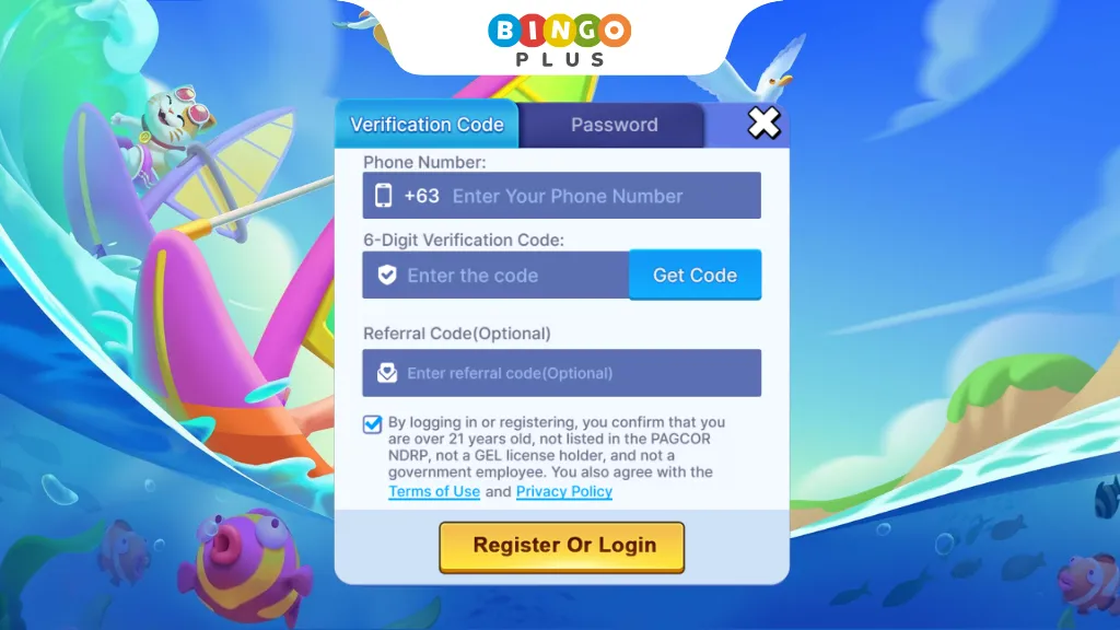 PlayTime Register Page