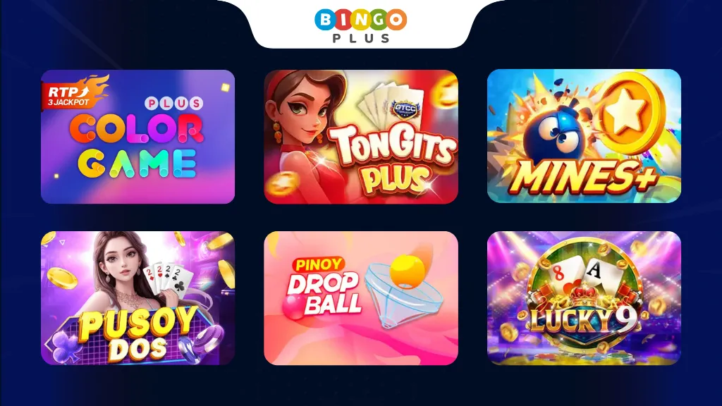 BingoPlus Filipino casino games - Color Game, Tongits, Pinoy Drop Ball, lucky 9