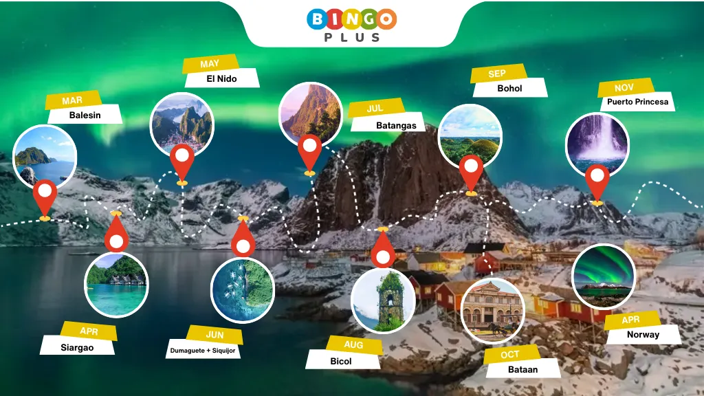 Light up the Philippines destination map