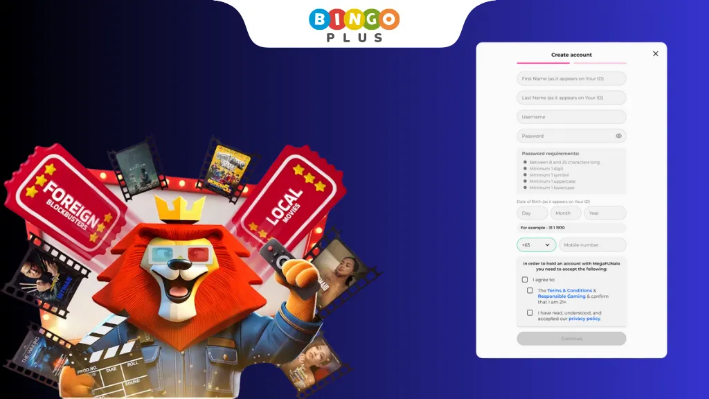 Megafunalo registration page diagram