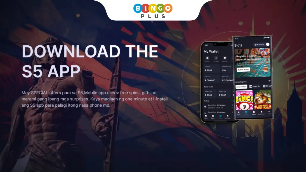 S5 Casino app download page diagram