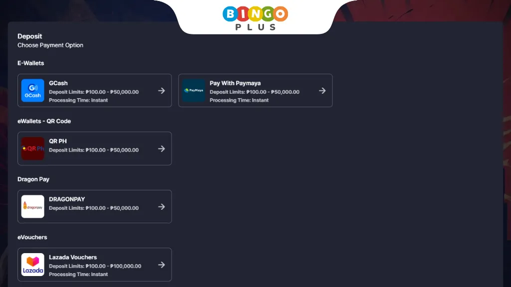 S5 Casino Supported Deposit Methods