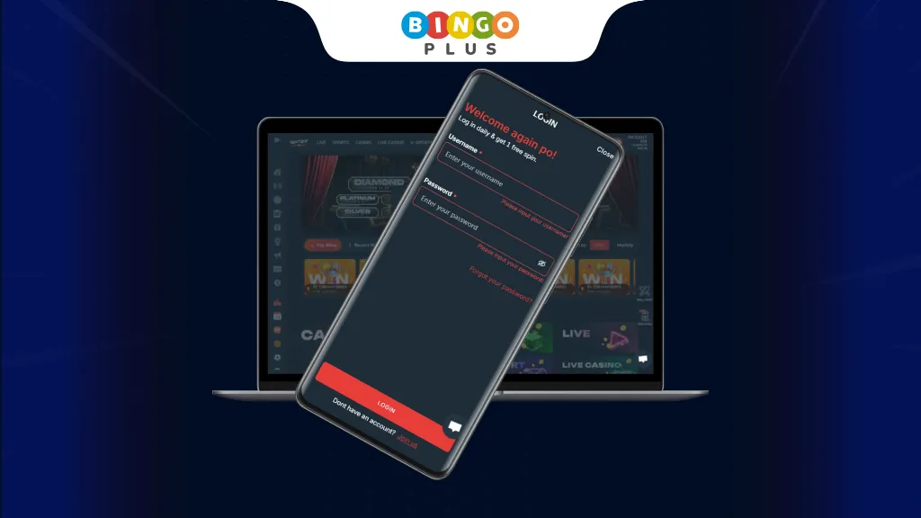 Winzir Casino mobile login page