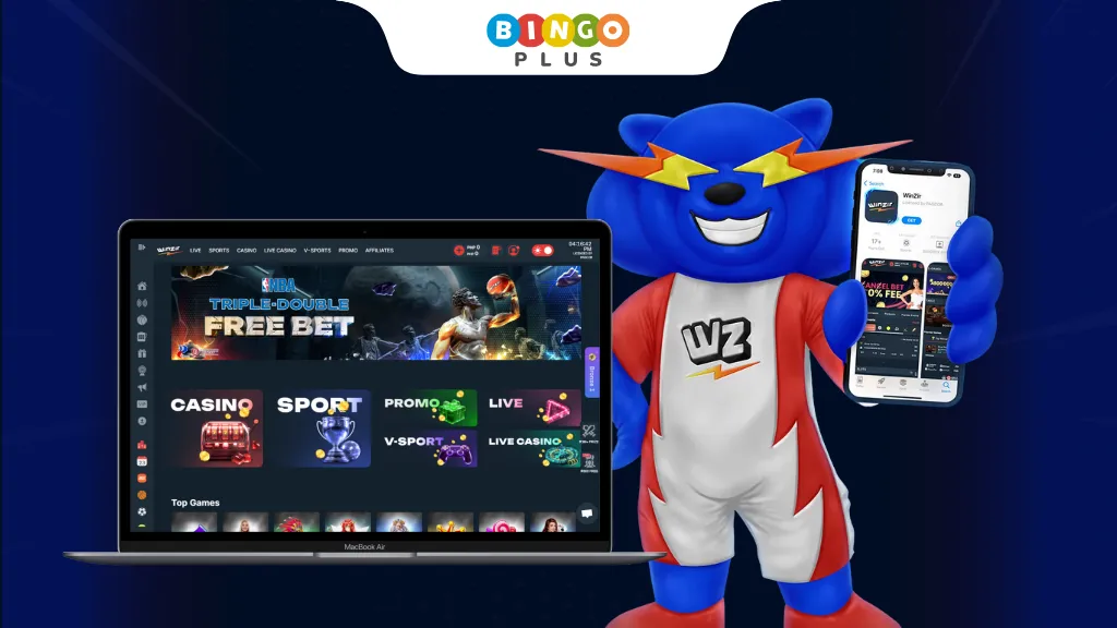 Winzir online casino homepage, displayed on PC and mobile devices