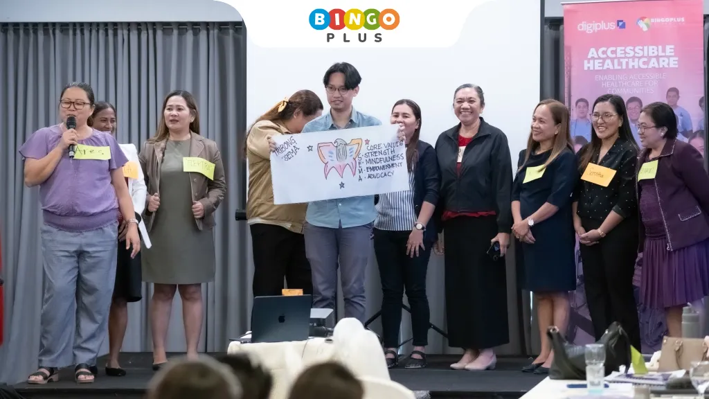 Community residents participating in BingoPlus Foundation’s mental health awareness event in Cebu