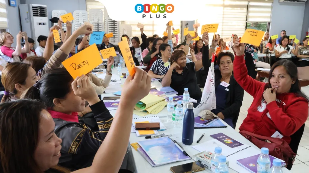 Barangay health workers during training