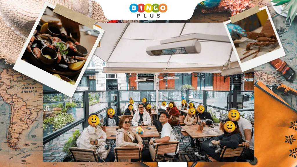 BingoPlus VIP members enjoying fine dining and gourmet dishes during the UK luxury trip