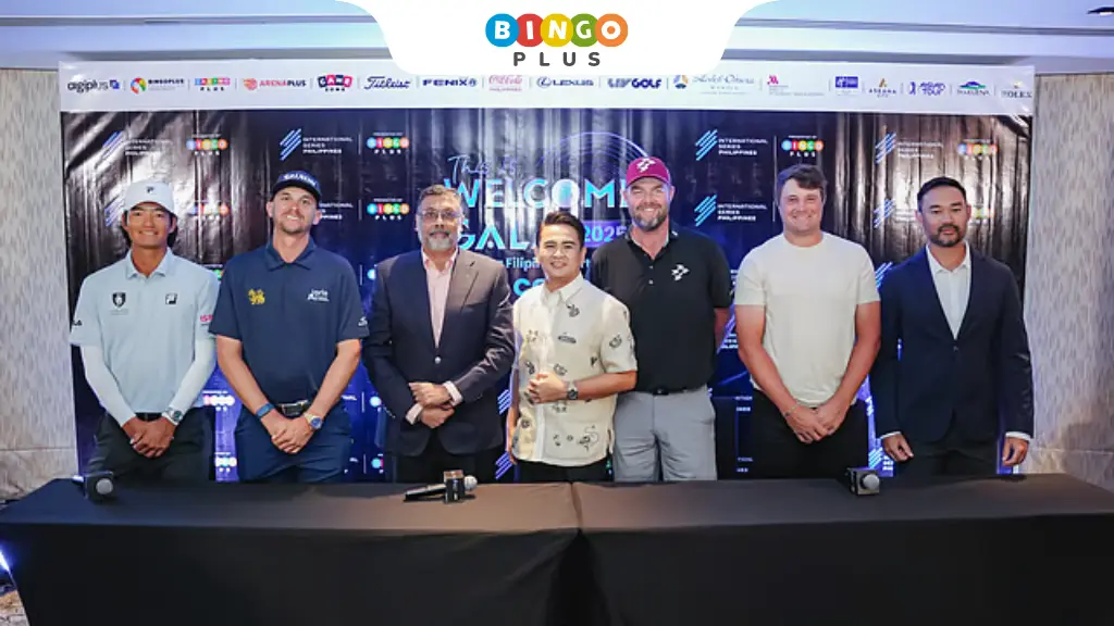 Esteemed panelists speaking at the International Series Philippines presented by BingoPlus Welcome Gala press conference