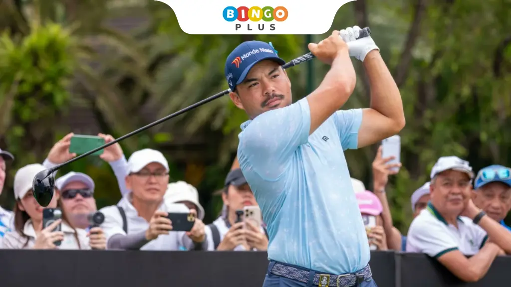 Miguel Tabuena of the Philippines competing in the third round of the 2025 Philippine International Series at Sta. Elena Golf Club