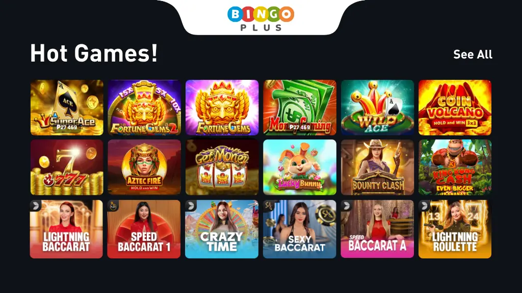 Popular games at Bet88 casino - slots & live casino