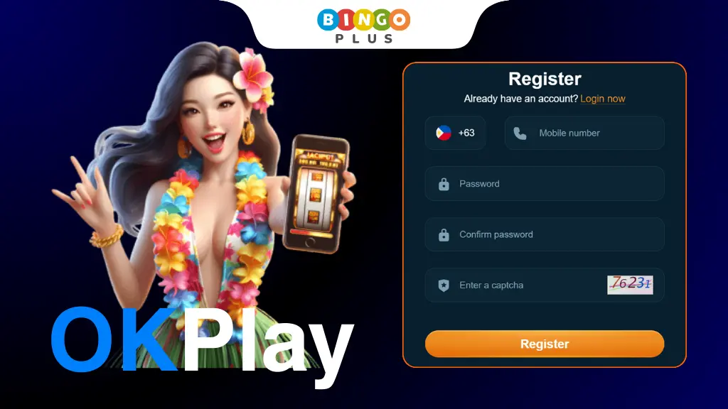 OKPlay register page