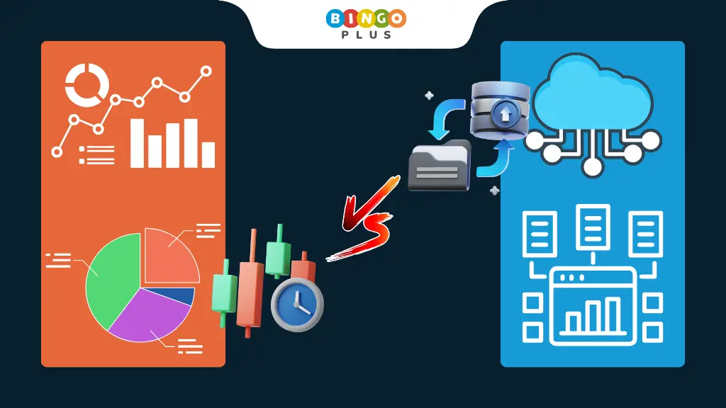 Real-time vs. historical data monitoring comparison chart