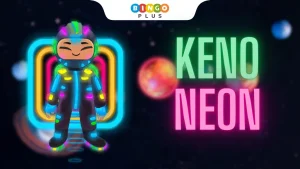 Keno Neon game with neon style interface at BingoPlus