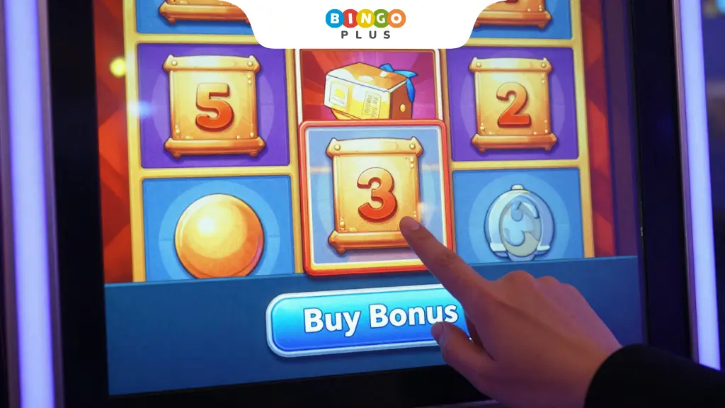 Player activating the Buy Bonus feature in an online slot game