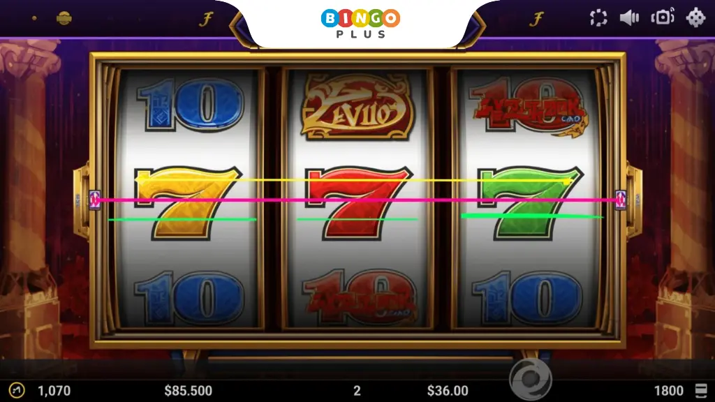 slot game paylines explained with highlighted winning lines on reels