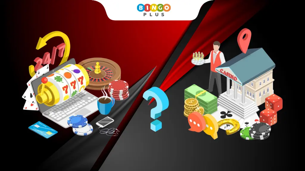 Comparison of online casino slot machines and physical casino slot machines on laptops