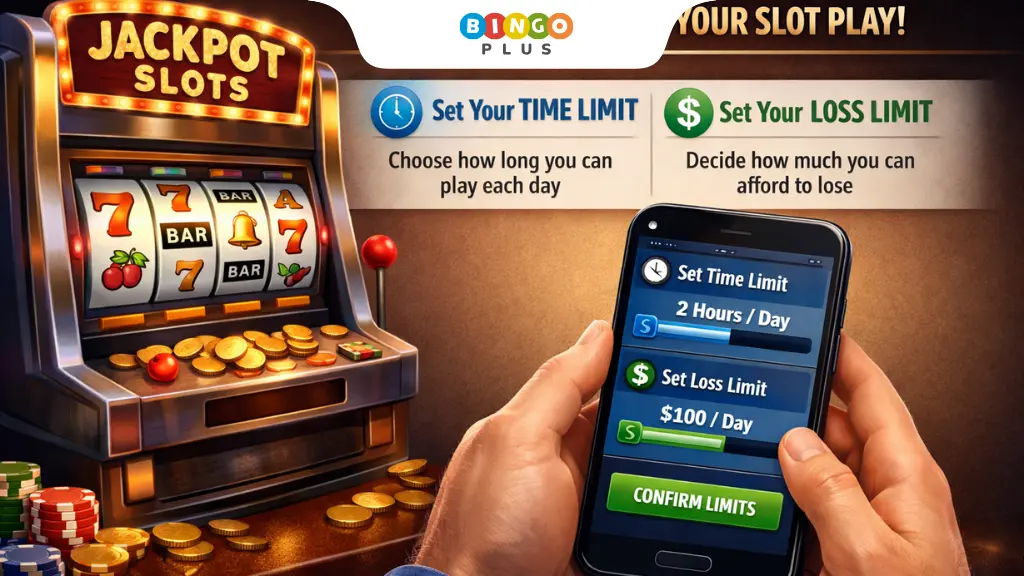 Players use responsible gambling tools to set time or amount limits for their games.