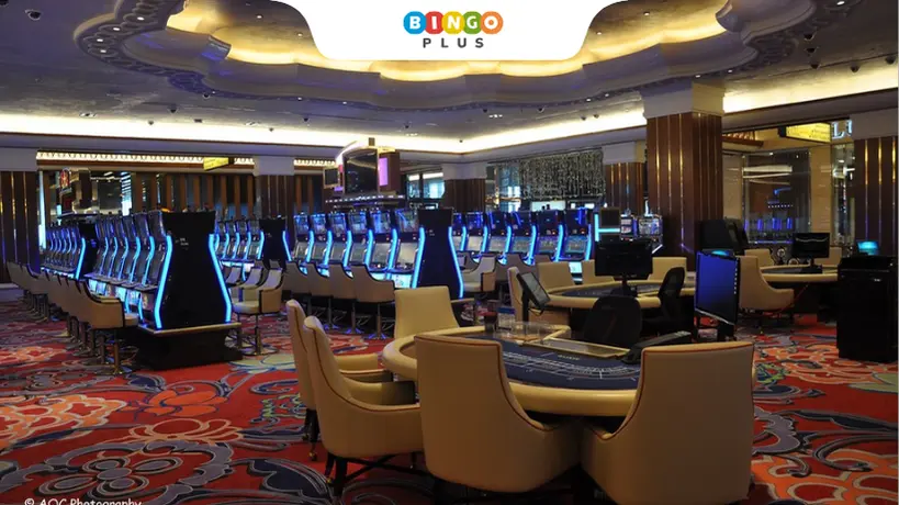 Solaire Resort casino gaming area in Manila