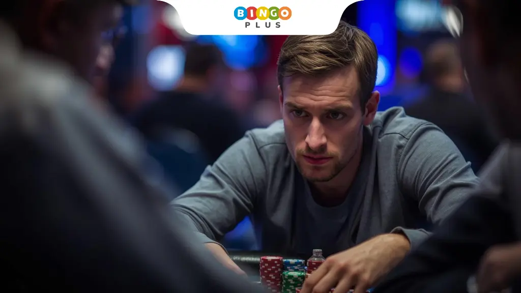 player observing opponent behavior in poker game