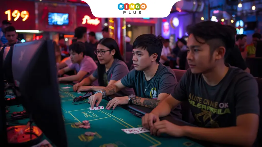 Filipino players enjoying poker socially and online