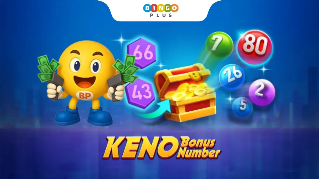 Keno Bonus Number game interface on BingoPlus