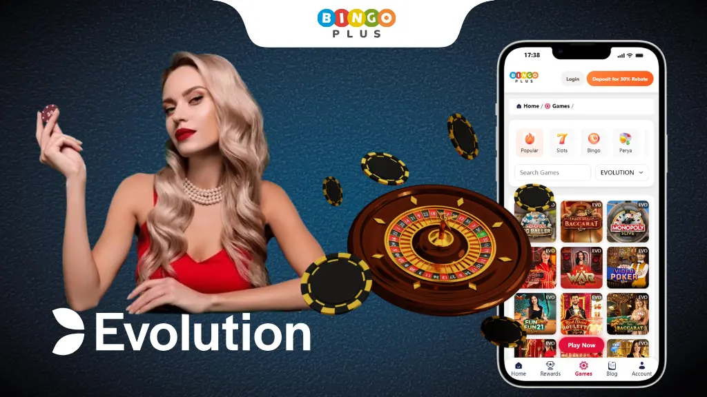 Evolution Gaming Live Casino Games on BingoPlus casino