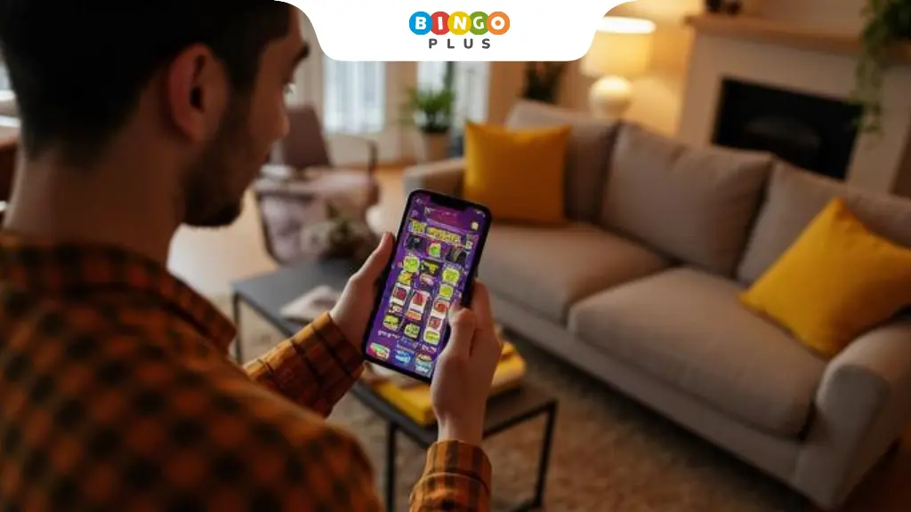 Player enjoying free spins on a mobile slot game