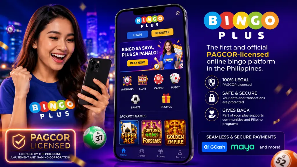 Filipino player using BingoPlus mobile entertainment platform with secure local payment integration